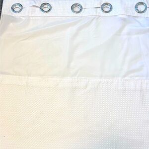 Hookless Shower Curtain White 71"x74"